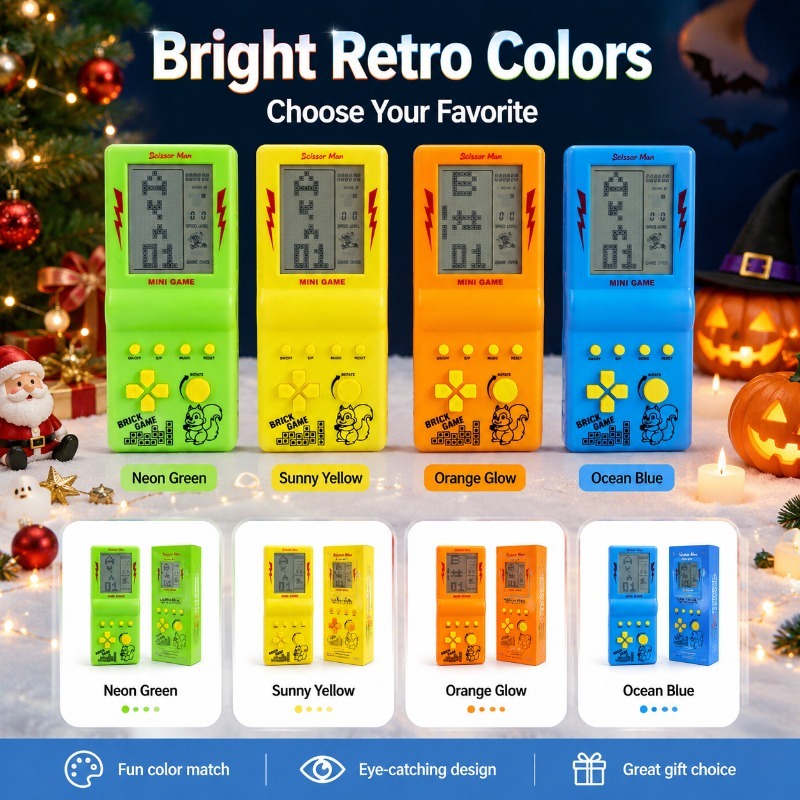 Gaming Console Years - 4‑Inch Large Screen Retro Hand‑held Gaming