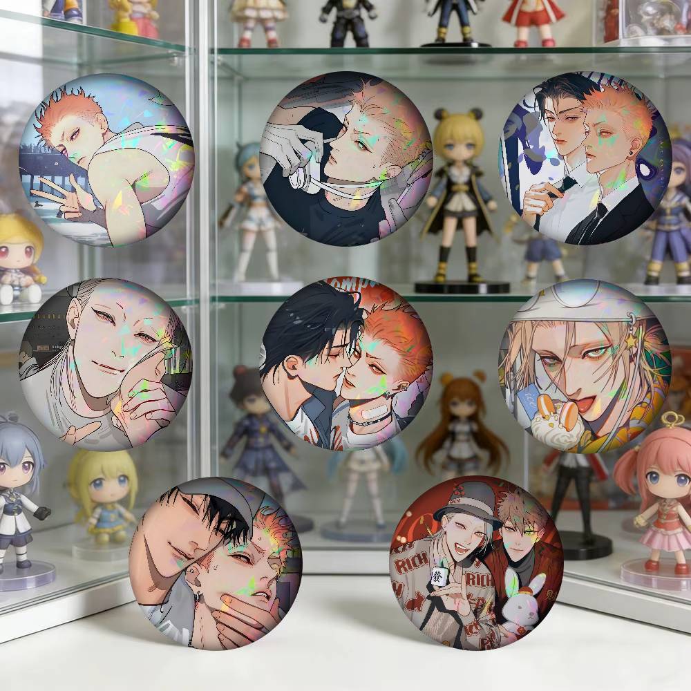 Gaming Console Buttons - 19 Days BL Anime New Brooches