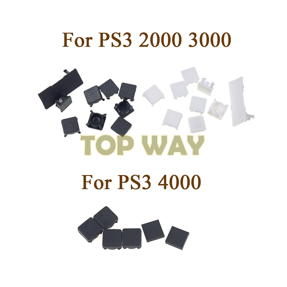 Gaming Console Joystick - 1set Plastic Button Screw Cap Rubber