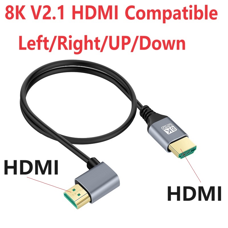 0.5 1M 90 Degree Left/Right/UP - Hdmi Cable 2.1 review and price
