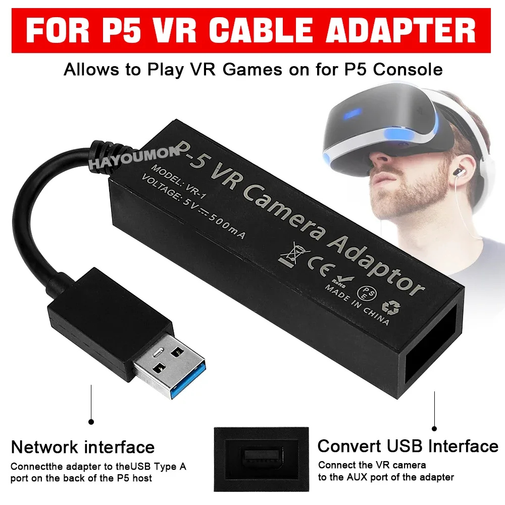 For PS5 VR Cable Adapter For P - Gaming Console Buttons review and price
