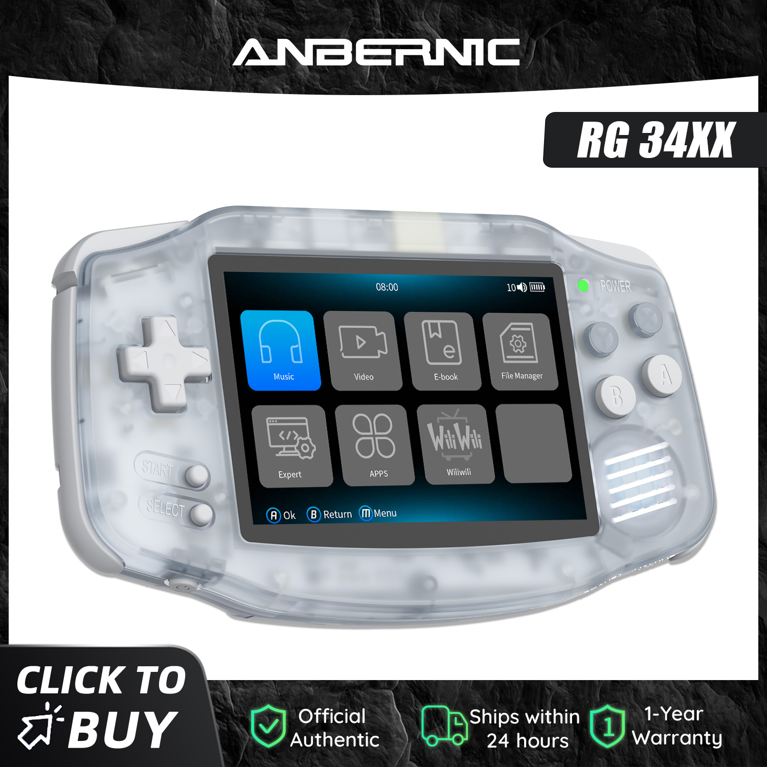 Anbernic NEW RG34XX Retro Game - Gaming Console Years review and price